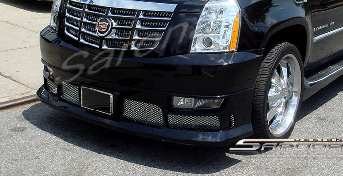 Custom Cadillac Escalade E.X.T. Front Bumper Add-on  Truck Front Add-on Lip (2007 - 2014) - $490.00 (Part #CD-005-FA)